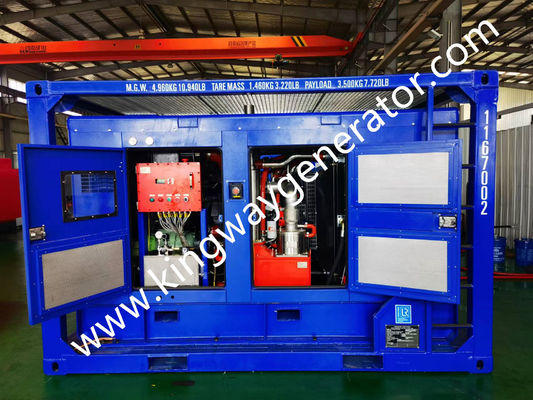 Sprężarka powietrza Sullair 375CFM przeciwwybuchowa z silnikiem Diesla ATEX Strefa 2, rama Kingway DNV