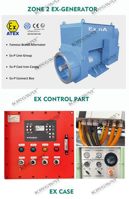 Zapewnienie 200kva 400v 50hz 3 fazy 4 przewód ex-proof silnik wysokoprężny atex strefy 2 generator