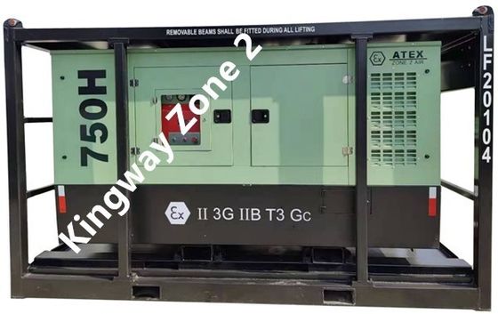 3phase DNVGL 2.7-1 skid frame certyfikacja ATEX 260 CFM 425CFM kompresor powietrza wybuchoodpornego na platformie lądowej