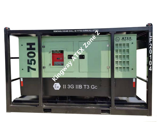 60kva 400v 50hz 3-fazowy 4-przewodniczkowy silnik wysokoprężny odporny na eksplozję, certyfikowany ATEX, strefa 2