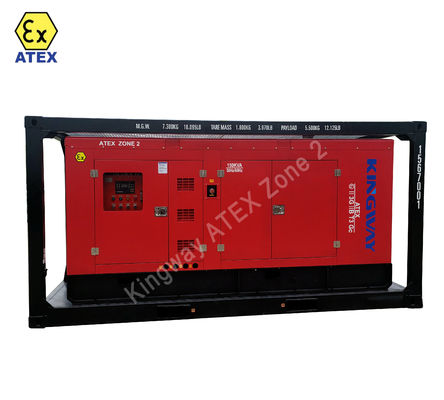 Rigsafe generator zestaw certyfikacja ATEX 500kva strefa2 wybuchoodporny zestaw generatora wysokoprężny obszar niebezpieczny DNVBV LR 2.7-1 ramka skid