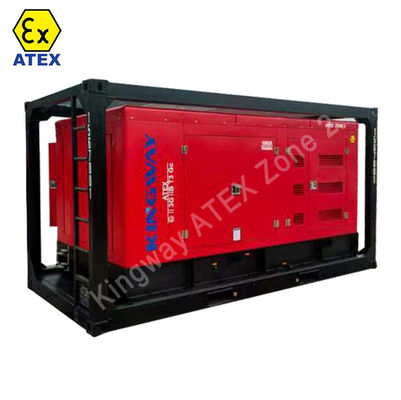 Canopy Silent certyfikacja ATEX 3faza 500kw 625kva strefa2 wybuchoodporny zestaw generatora wysokoprężnego DNVGL 2.7-1 platformy ramy skid