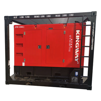 Certyfikacja ATEX 3fazy 200kw 250kva strefa2 wybuchoodporny zestaw generatorów wysokoprężnych DNVGL 2.7-1 skid frame platform service engine