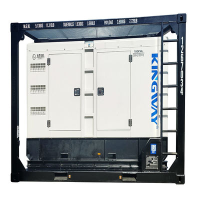Certyfikacja ATEX 3fazy 200kw 250kva strefa2 wybuchoodporny zestaw generatorów wysokoprężnych DNVGL 2.7-1 skid frame platform service engine