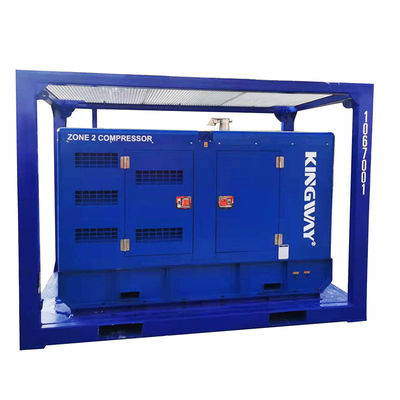 Certyfikacja ATEX 3fazy 200kw 250kva strefa2 wybuchoodporny zestaw generatorów wysokoprężnych DNVGL 2.7-1 skid frame platform service engine