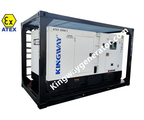 20KVA ATEX Strefa 2 ATEX Sprzęgłoodporny zestaw generatora dla przemysłu naftowego i gazowego z ramą podnoszącą DNV