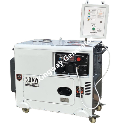 Przenośny generator w kolorze pomarańczowym Cichy zestaw generatora 8KVA 12Hp