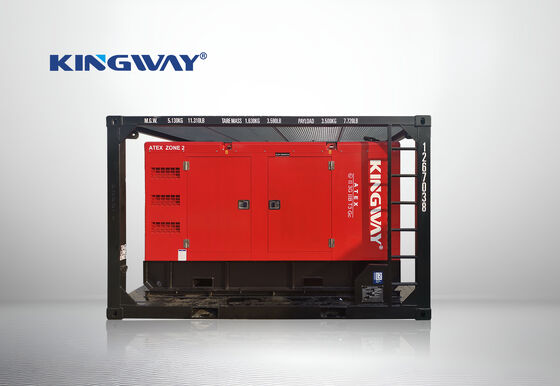 Generator Diesla Kingway 30KVA ATEX Strefa 2 Kompaktowy Cichy Przeciwwybuchowy z Ramą Podnoszącą DNV