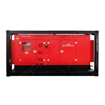 Generator Diesla Kingway 500KVA ATEX Strefa 2 T3 Przeciwwybuchowy Wyciszony z Certyfikowaną Ramą Podnoszącą DNV