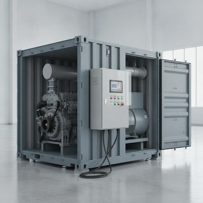 Generator morski z silnikiem Diesla o mocy 800 kW / 1000 kVA w kontenerze ISO 20 stóp, cichy, z inteligentnym kontrolerem ATS SmartGen